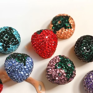 Rhinestone Bubblegum Beads, Beading Supplies,20x21mm Acrylic Beads in Bulk for Pen Gumball Beads Colors to choose from DIY Accessories