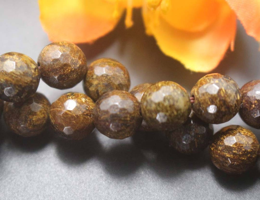 Brown Crystal Beads Natural Brown Bronzite Gemstone Beads 6mm Round - 58-62 Pieces Per Strand For Jewelry Making 6mm Round Natural Brown Beads For Jewelry Making - Foto 4