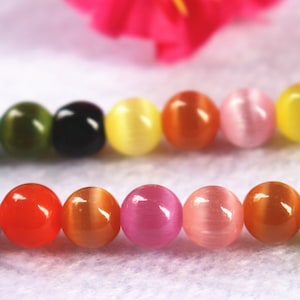 Natural Mixed Color Cat&#39;s Eye Smooth Round Beads,Cat&#39;s Eye Beads wholesale supply,15&quot; strand,