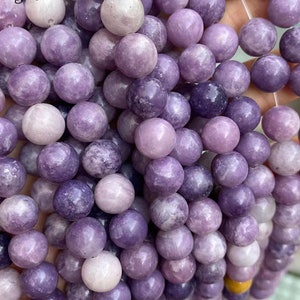 Natural purple Tourmaline Beads,6mm 8mm 10mm 12mm purple Tourmaline Smooth and Round Beads,Tourmaline Beads.15&quot; strand