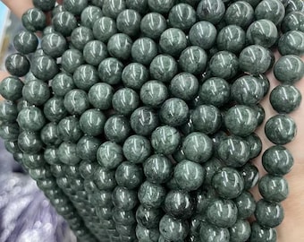 Collana in giada e rame | Collana in filo di rame e perle di