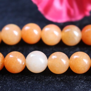 Natural A red Aventurine Smooth and Round Beads,6mm 8mm 10mm 12mm Aventurine Gemstone beads supply.15&quot; strand DIY Accessories