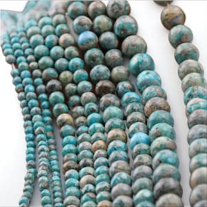 Natural Turquoise Smooth Round Beads,Blue Turquoise Beads Loose stone beads supply 15&quot;strand DIY Accessories  4mm 6mm 8mm 10mm