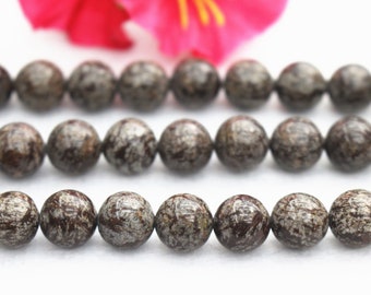 Natural Snowflake Obsidian Round Beads,6mm 8mm 10mm 12mm Snowflake Obsidian Beads,Obsidian beads wholesale supply.15" strand