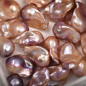 2pcs Natural AAAA Nugget purple Baroque pearl Beads,Bright light Baroque pearl pendant Beads Handmade necklace, earring accessories 15-25mm