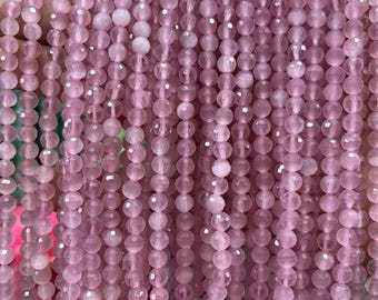 Natural Cat's Eye Faceted Round Beads,Pink Green yellow Purple Cat's Eye Faceted Beads Colors to choose from beads DIY Accessories  5mm