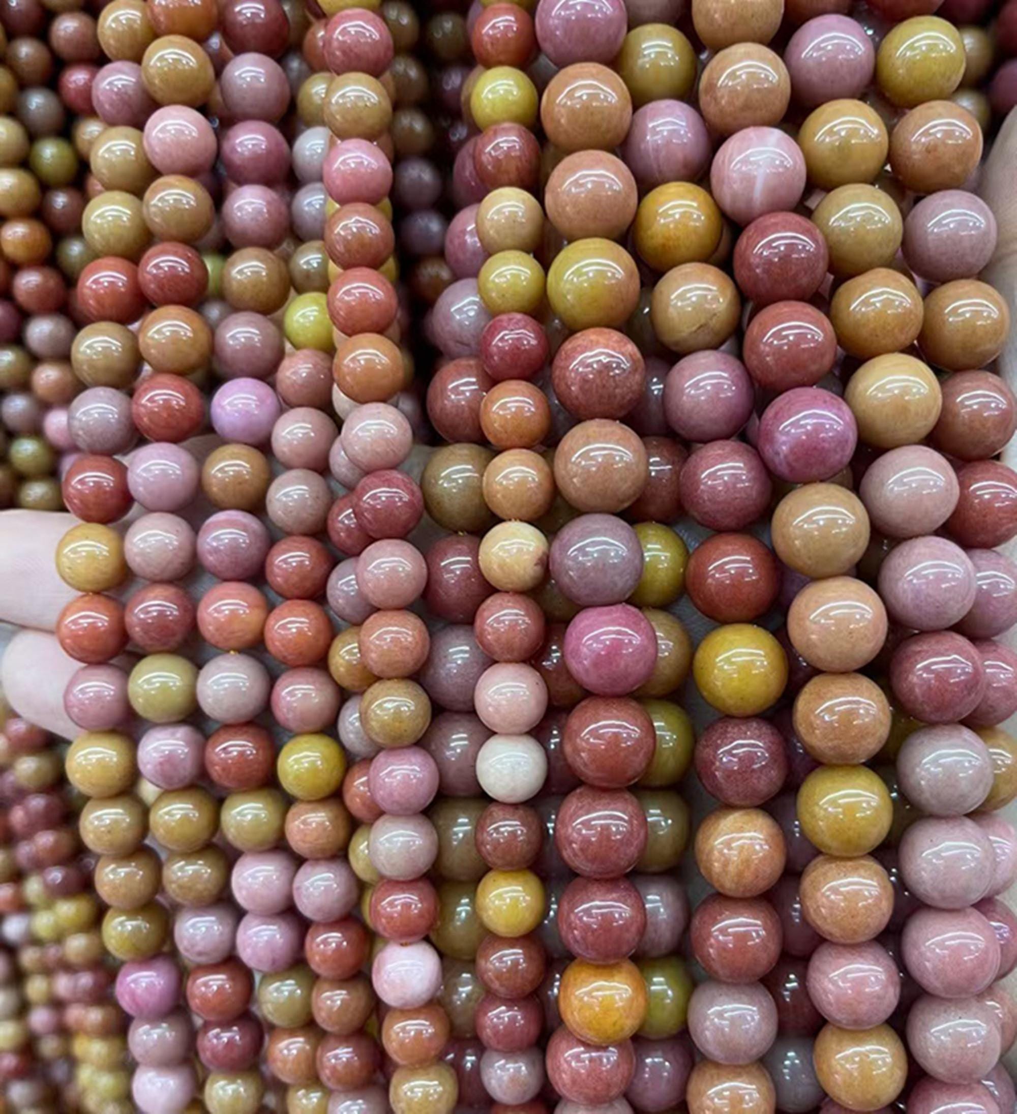 Natural Alashan jade Smooth Round Beads,Loose stone bead supply,15"strand DIY Accessories 6mm 8mm 10mm