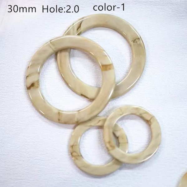 20pcs Flat Round Coil Pattern Resin Beads,Swimwear Round Resin Beads for Bikini Jewelry Making Crafts