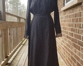 1910s antique black mourning dress
