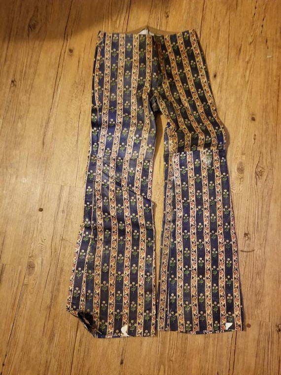 1970s leather bell bottoms