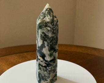 Moss Agate Tower (3+")