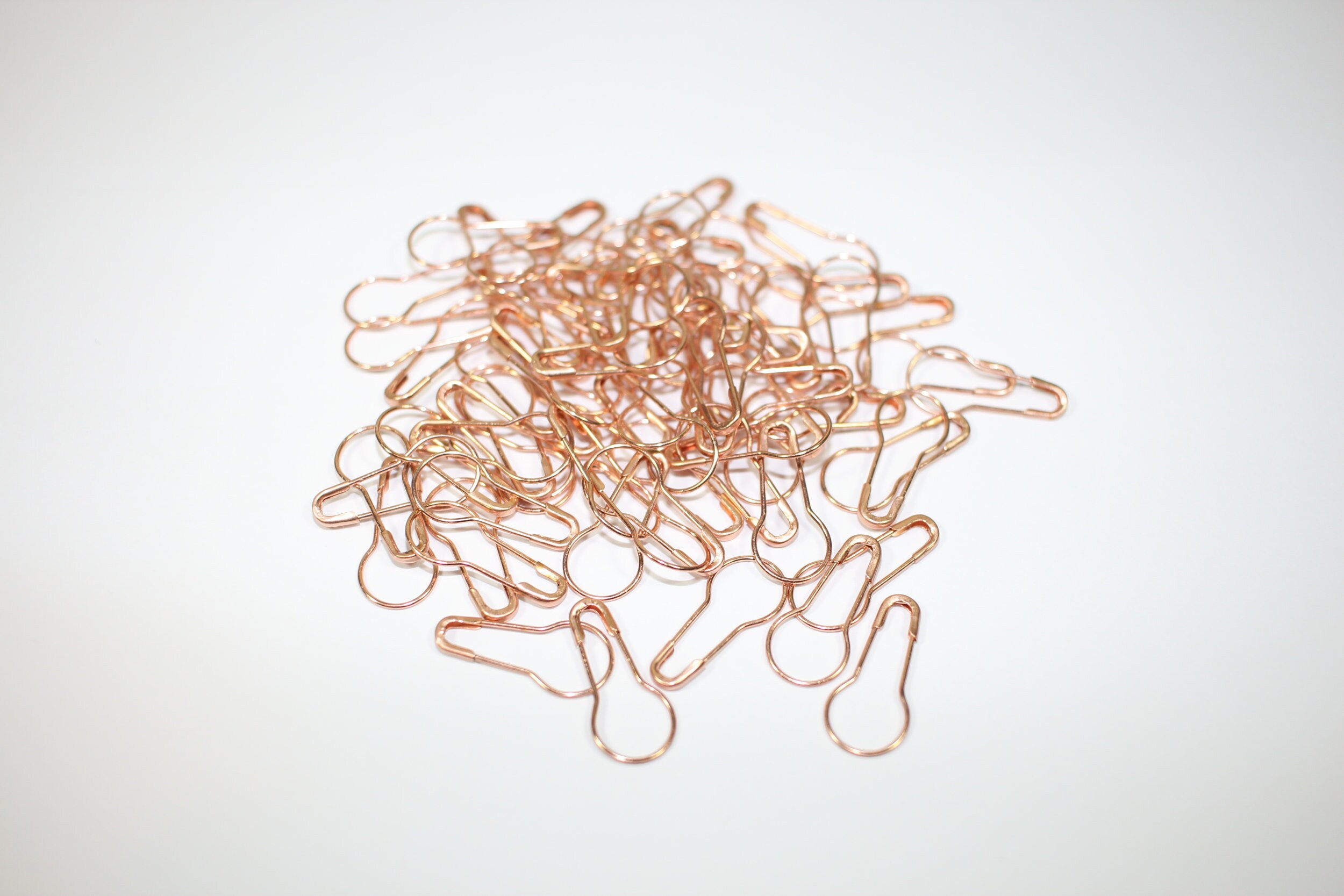 Rose Gold Stitch Markers (20, 50), Removable Stitch Markers, Knitting…