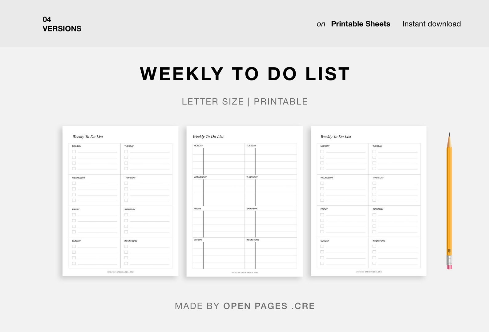 Weekly To Do List Printable Weekly Task List Template Weekly Etsy