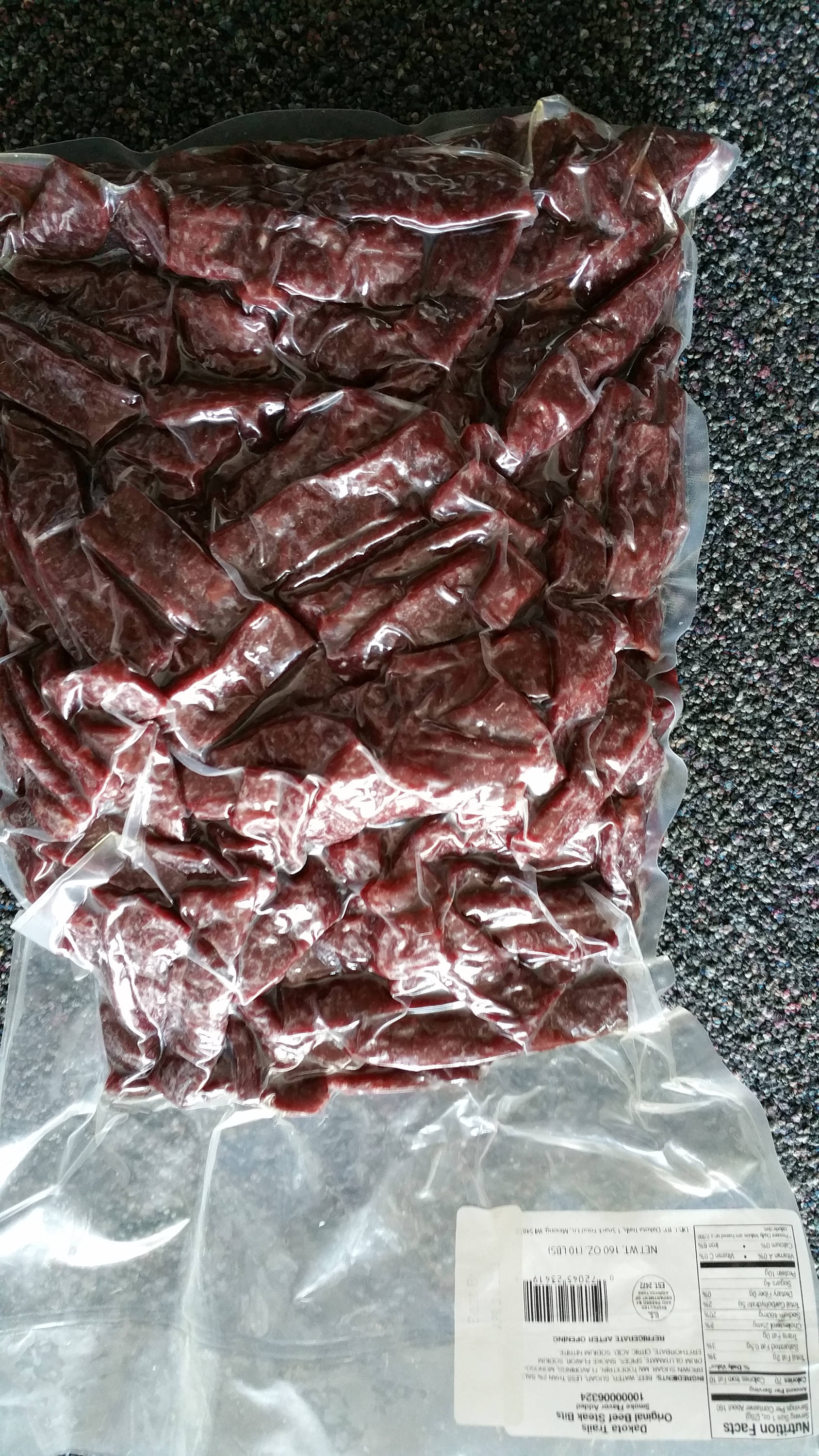 Beef Jerky Jack Link S Kippered4 Lbs Peppered Flavor Etsy