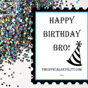 Glitter Bomb Letter Joke Mail: Feliz Aniversário, mano! pegadinha anônima