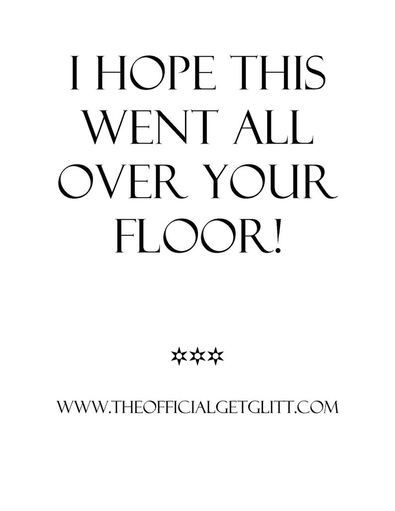 Glitter Bomb Letter Joke Mail I Hope This Went All Over Your Etsy