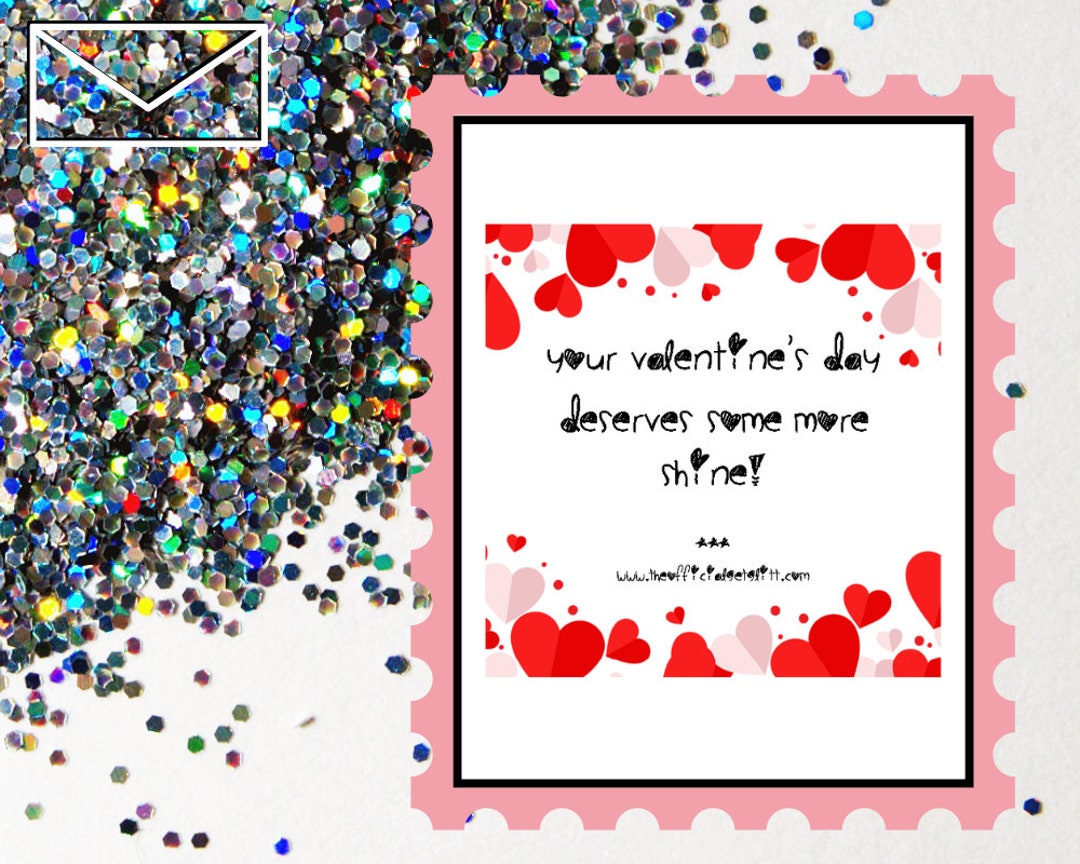 Glitter Bomb Letter Joke Mail Your Valentine's Day Etsy UK