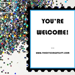 Glitter Bomb Letter Joke Mail: De nada! pegadinha anônima