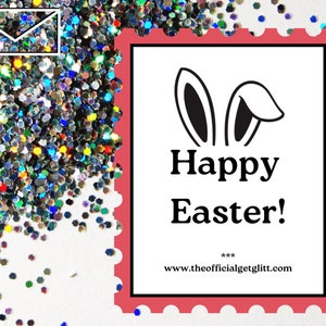 Glitter Bomb Letter Joke Mail: Happy Easter Glitter Bomb Anonymous Prank Message Note | Easter Gift | Glitter Letter