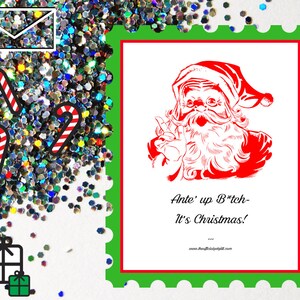 Glitter Bomb Letter Joke Mail: Ante' Up Bitch - É Natal! pegadinha anônima