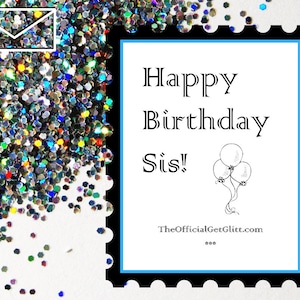 Glitter Bomb Letter Joke Mail: Feliz aniversário, irmã! pegadinha anônima