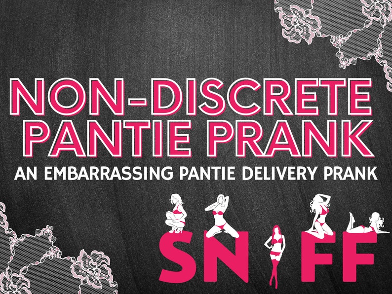 Sniff These Panties Prank Mail Joke Pink Bubble Mailer Gift With a Lace Tease Required Signature