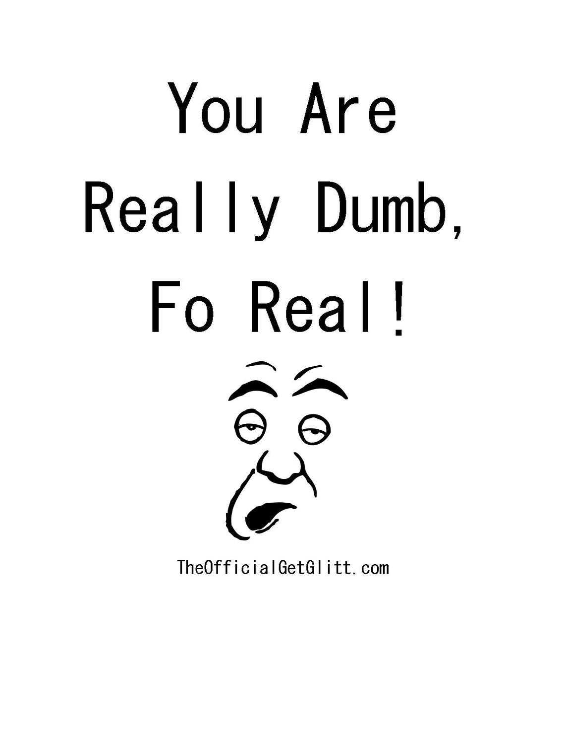 Glitter Bomb Letter Joke Mail You Are Really Dumb Fo Real Etsy