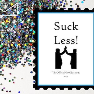 Glitter Bomb Letter Joke Mail: Chupe menos! pegadinha anônima