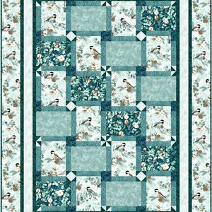 Patrón de colcha de postales de The Fabric Addict