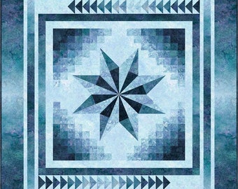 Padrão de colcha Gradient Star. Northcott Stonehenge Gradations