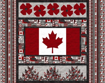 True Patriot Love, quilt pattern, Canadian flag, The Fabric Addict, Northcott