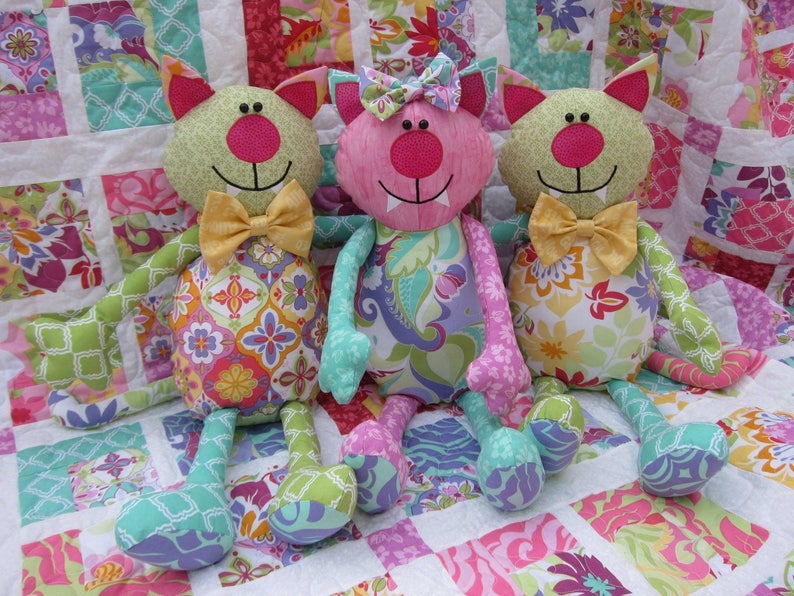 cool cat pajama bolsa pattern