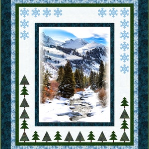 Winter Wonderland quilt pattern. Digital copy.