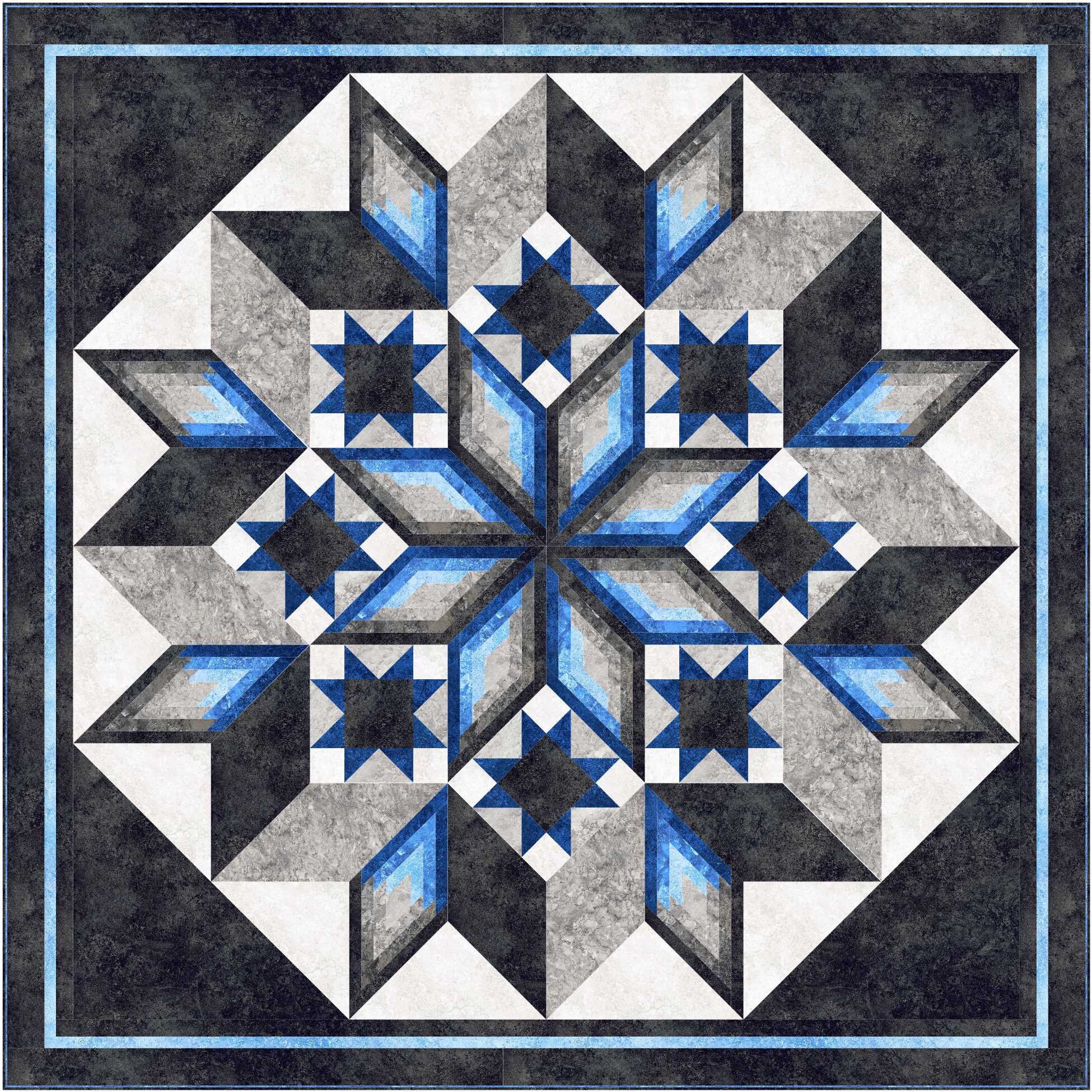 Ferris Wheel, Quilt pattern, Queen, King, Northcott, Stonehenge Gradations, The Fabric Addict