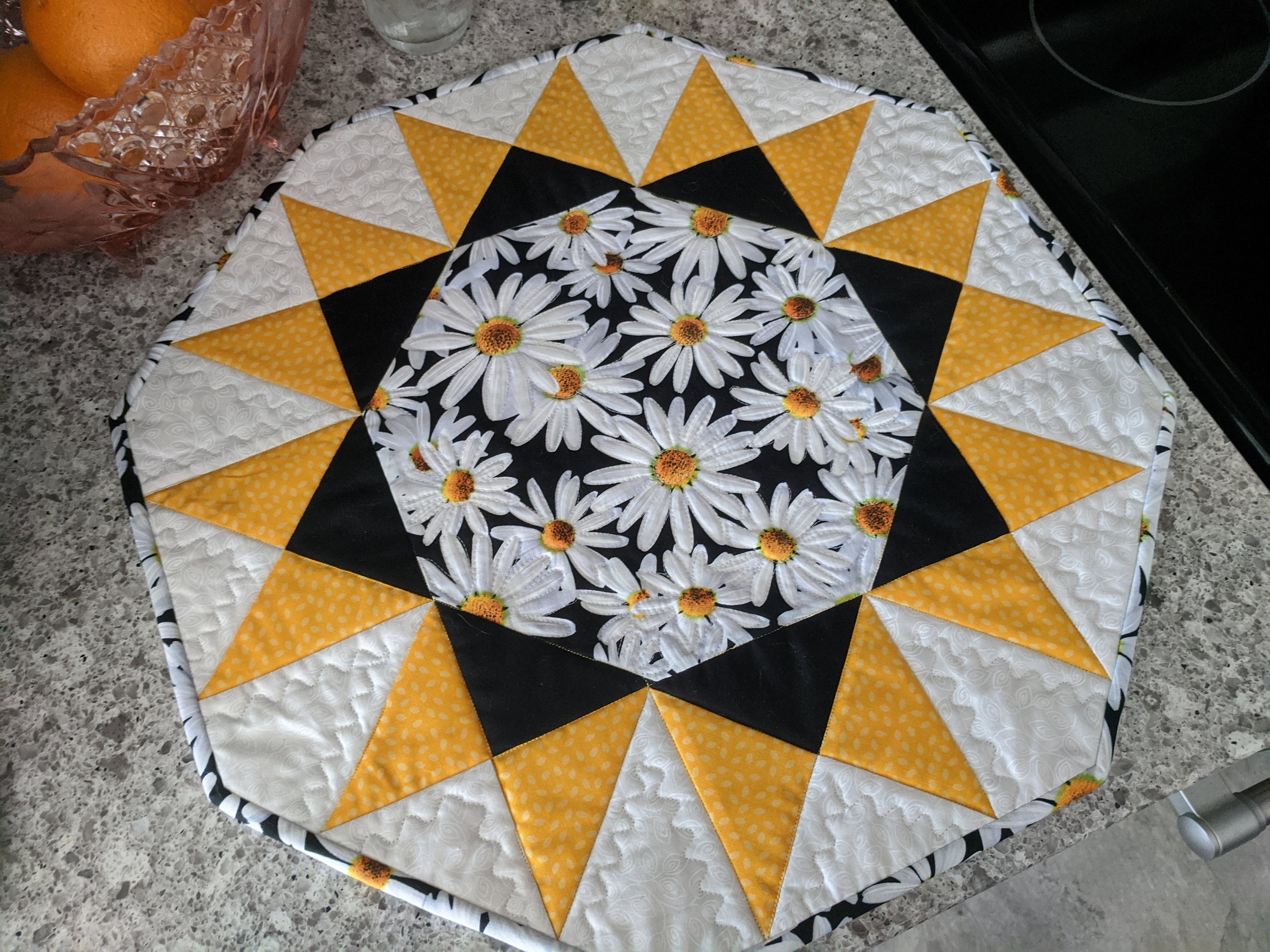 Sunburst Quilt Pattern Table Topper Directions Easy Quick - Etsy Canada