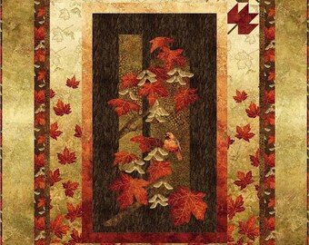 Autumn Splendor Quilt Kit, Throw size, Maplewood Northcott Fabric Addict