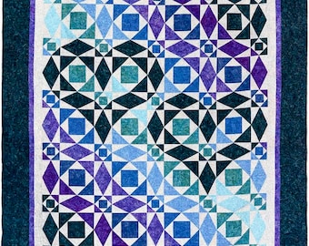 Our Hearts Will Go On, Queen quilt kit, Northcott, Banyan, Ketan batiks