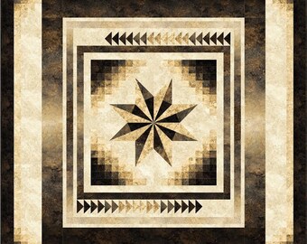 Farbverlauf Stern Quilt Muster, Northcott Stonehenge, Abstufungen, Ombre