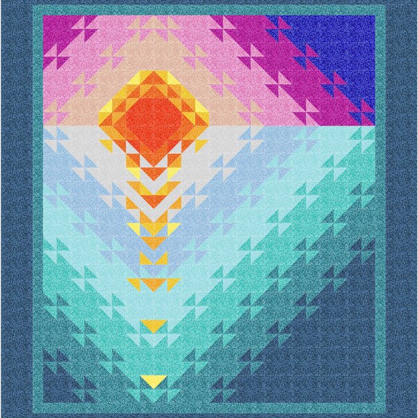 Sunset Quilt Pattern Etsy
