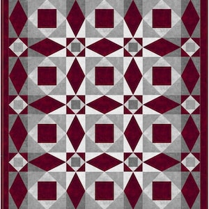 Waverly throw quilt kit, Northcott, The Fabric Addict, Storm at Sea variation