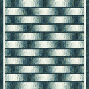 May include: A quilt with a white and blue checkered pattern. The quilt is made up of small squares of fabric, each with a different shade of blue. The quilt is bordered by a dark blue fabric.