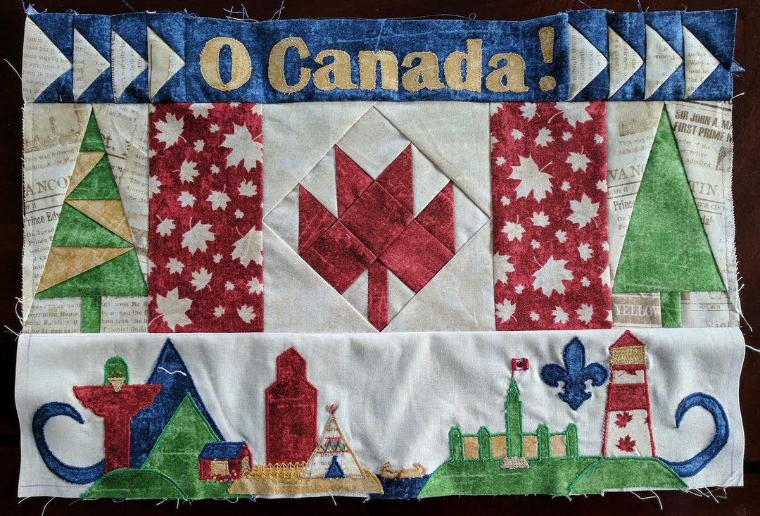 送料無料、O Canada キルトブロック、Northcott、The Fabric Addict
