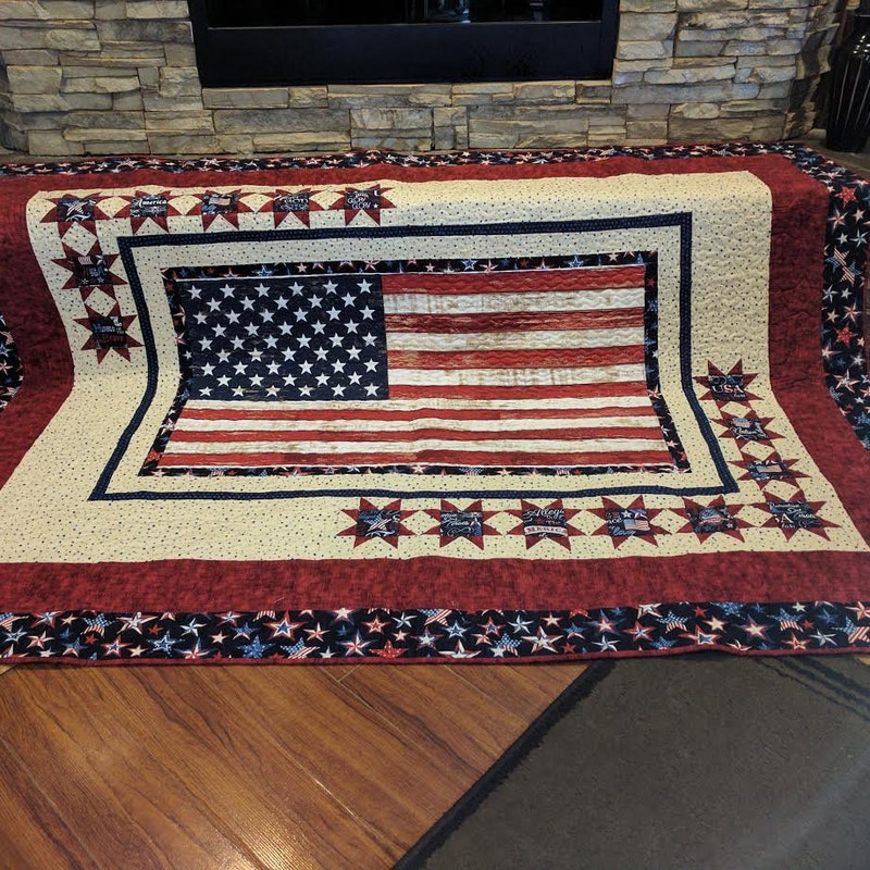 American Flag Fabric - Etsy