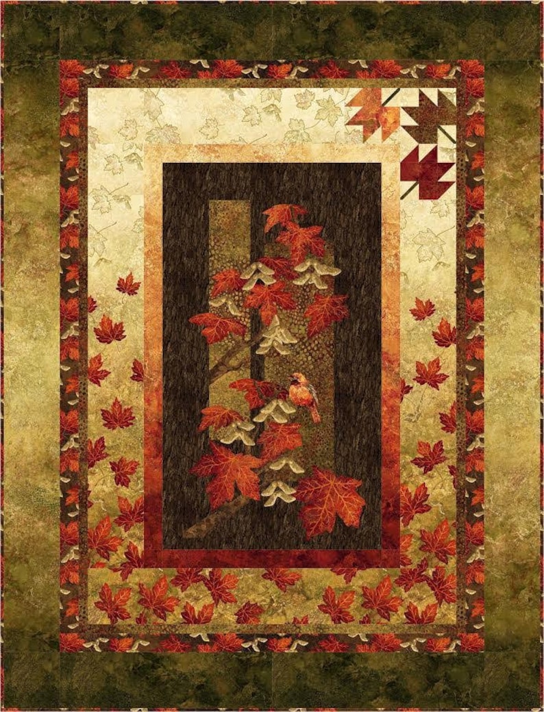 Autumn Splendor Maplewood Quilt Pattern Northcott Fabric Etsy UK