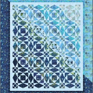 High Tide quilt pattern, PDF, Tonga Scuba, Storm at Sea, Fabric Addict