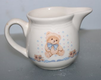 Tienshan Theodore Bear Creamer Stoneware Microwave freezer dishwasher safe Vintage Country