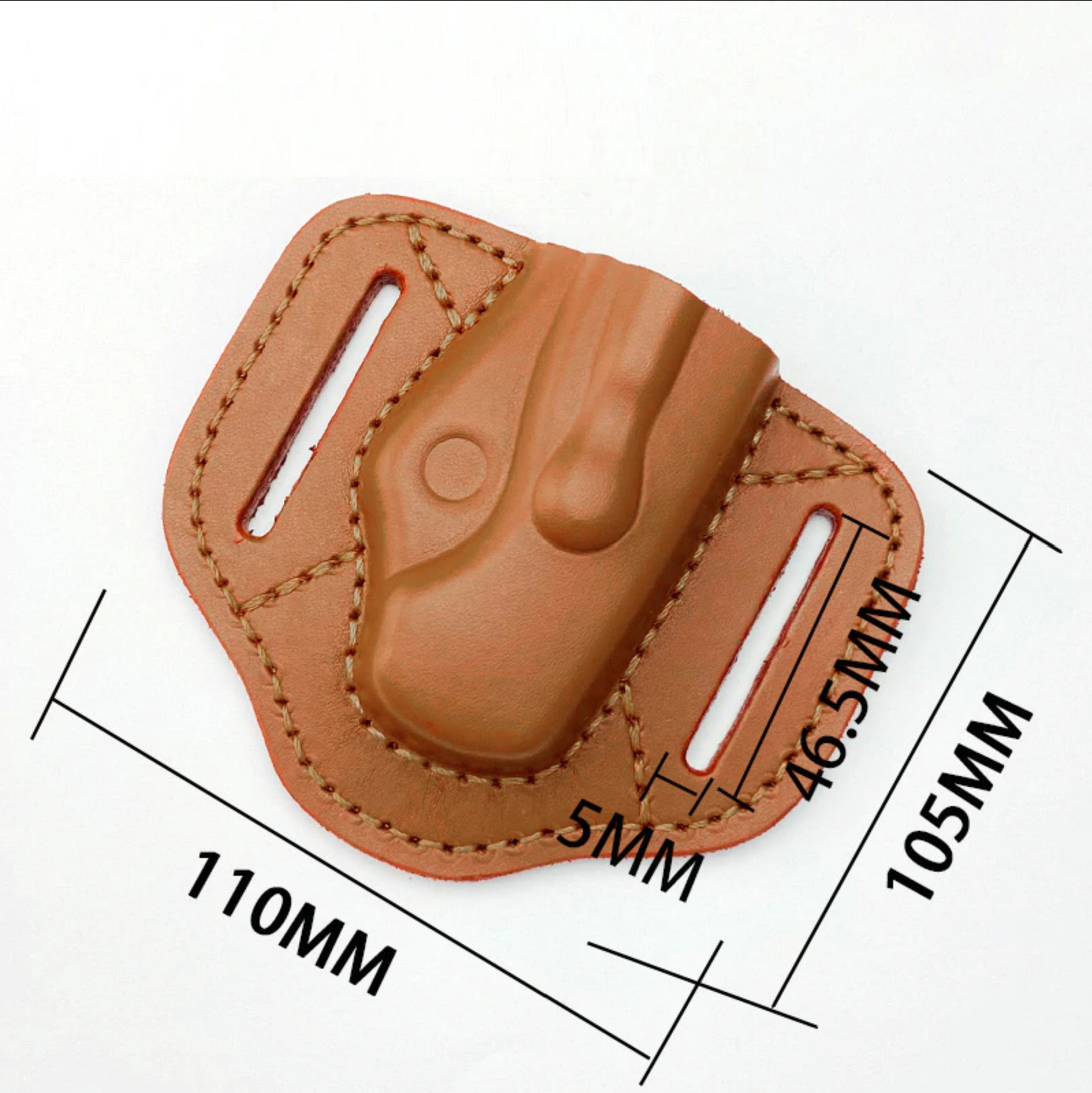 Leather Pancake Sheath Pouch Holster for Spyderco Military Etsy