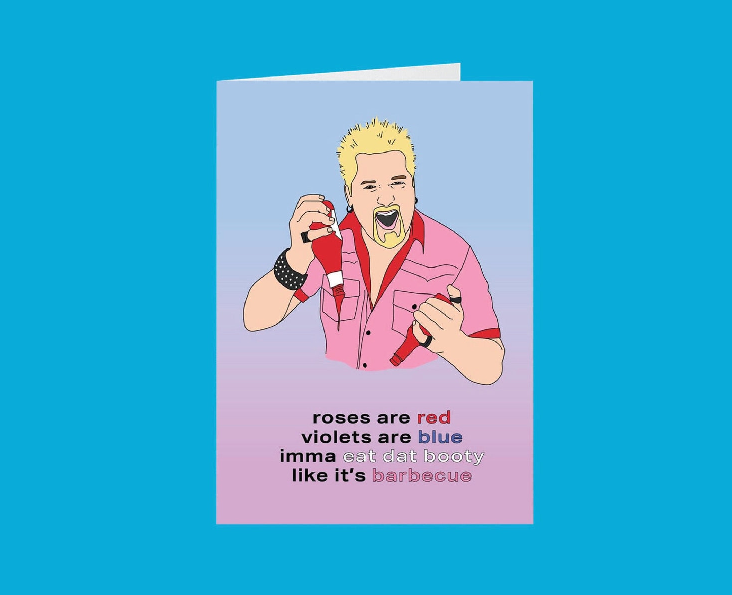 Barbecue Booty Guy Fieri Valentine Guy Fieri Romantic Poem - Etsy