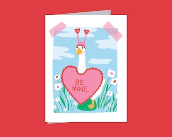 Garden Goose Be Mine Valentine