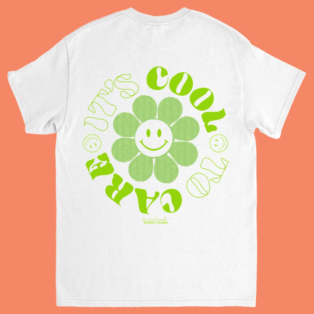 Care Oversized Graphic Tee Lime | Etsy